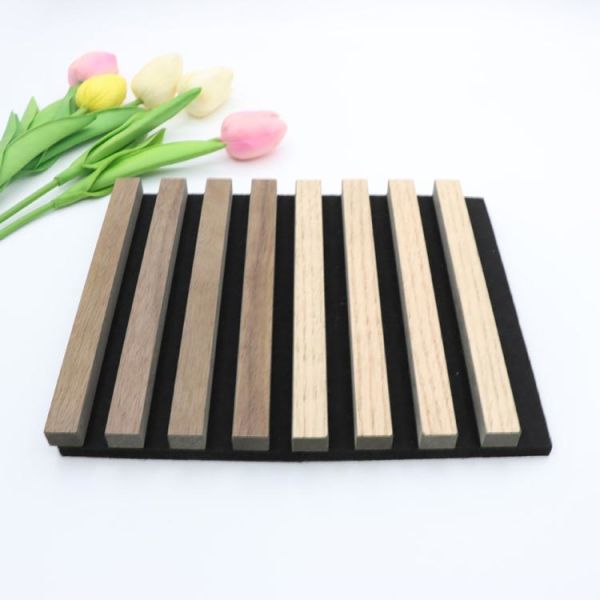 Soundproofing Absorb Mdf Pet Board Acoustic Wooden Slat Wall Panels