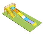 Kids' Slide, Wide Slide , Water Slides For Aqua Park Fiberglass Material