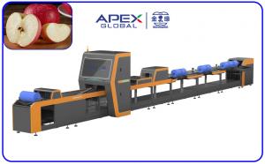 China 360 Degree Rotational Scanning Apple Sorting Machine Computer Control on sale