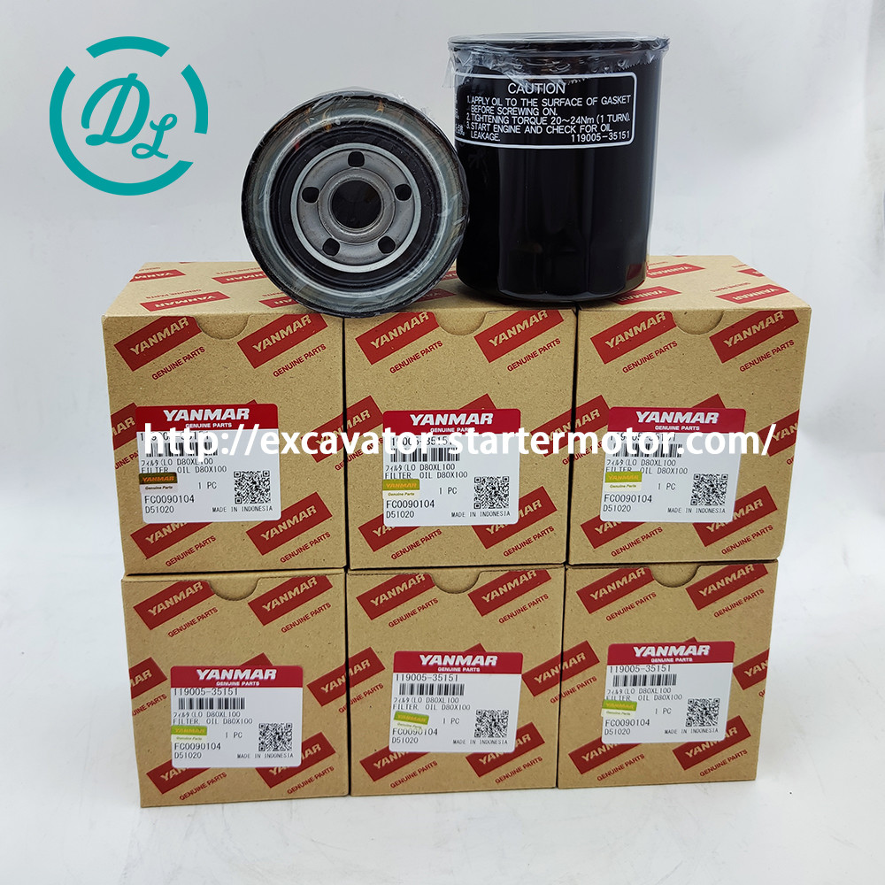 Excavator Oil Filter 119005-35151 119005-35100 Engine 4TNV88 Yanmar