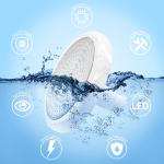 Plastic 220MM 12V Fiberglass Pool Light Underwater Resin Filled