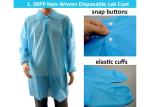 OEM Single Use 40GSM Non Woven Gown For Beauty Salon