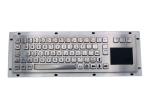 40counts/Mm Sus304 Industrial Metal Keyboard IP65 Brushed Stainless Steel