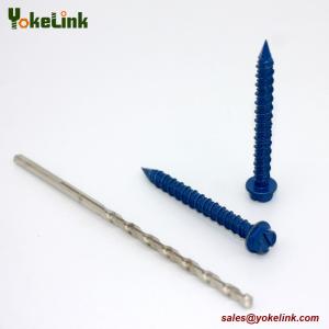 Wholesale Hex Washer Head Concrete Screw Hi-Lo Thread Screws Ruspert Tapcon Screw with Drill bit from china suppliers