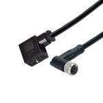M12 Waterproof Molding 8pins Male Straigt Connector To Solenoid Valve Type B 2