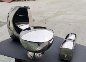 Wholesale Mirror Polished Abstract Metal Sculpture Hand Art Artificial Style For Home Decoration from china suppliers