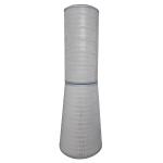 Cylindrical Canister Gas Turbine Air Filter , Cellulose Activated Carbon Filter