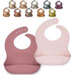 Custom Printed Silicone Feeding Bib Cute Cartoon Design Food Catcher Bib