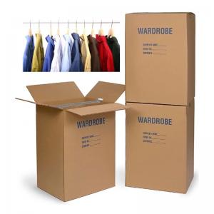 Wholesale Colored Corrugated Wardrobe Moving Boxes Packaging Corrugated Paper Carton Plus Bars from china suppliers