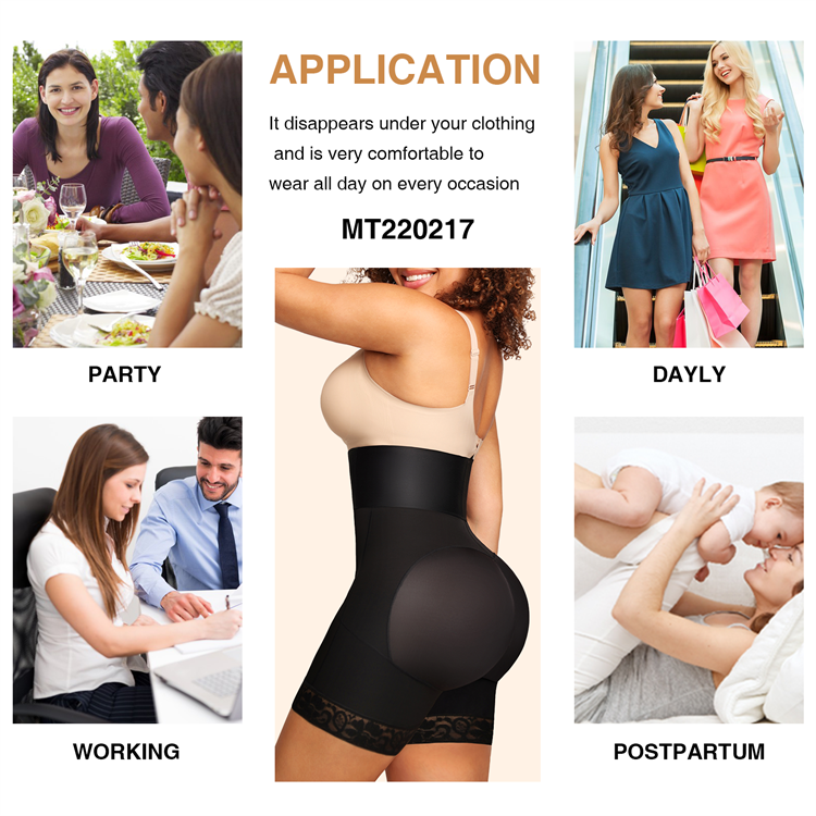 Hexin High Waist Trainer BBL Quick Dry Slimming Tummy Control Panties for Adults