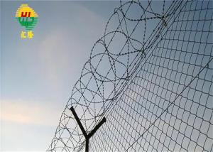 Wholesale Hot Dip Galvanized 6ft Chain Link Fencing Top With Barbed Wire from china suppliers