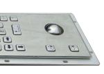 IP65 Stainless Steel Industrial Trackball Keyboard Panel Mount