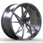 21 Inch Monoblock 1 Piece Forged Wheels Directional Aluminum Brushed Black