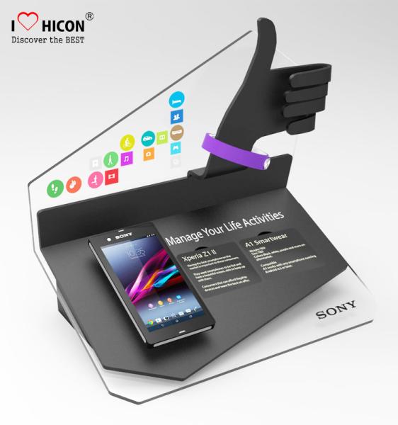 Success Retail Way Acrylic Mobile Phone Display Stands For Cell Phone And