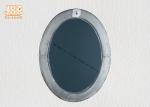 Oval Industrial Style Fiberglass Furniture Silver Mosaic Glass Framed Wall