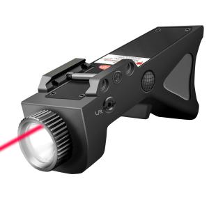 Wholesale Powerful Rechargeable LED Tactical Flashlights 800 Lumens Red Laser from china suppliers