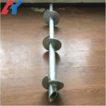 Light Steel Construction Helical Ground Anchors Pile For Solar Foundation System