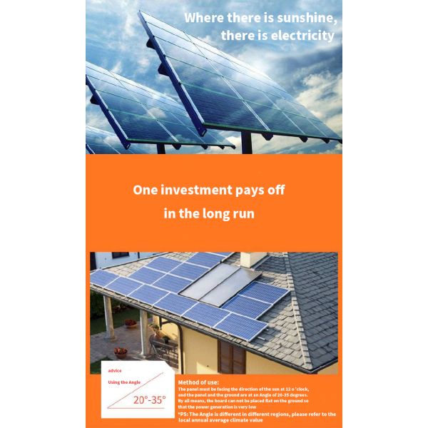 Monocrystalline 300W Solar Panel Silicon Solar Panel Photovoltaic Panel