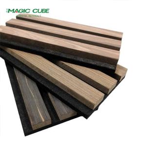 Wholesale Coating Slat Wood Acoustic Panels for Wall and Ceiling Decoration in Customized Size from china suppliers