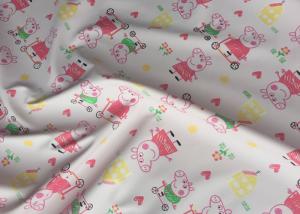 Wholesale Pink Printed Garment Leather Fabric Handfeeling For Kids' Garment from china suppliers