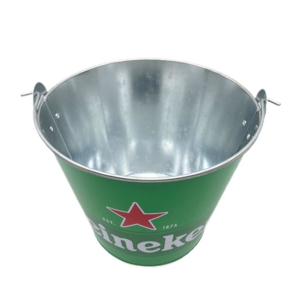 Wholesale Custom Large Gallon Beer Wine Metal Ice Galvanized Tin Beverage Bucket for Parties