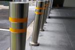 Civilian / Military Stainless Steel Bollards With Various Control Method