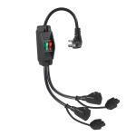 Optional 125V 15A NEMA 5-15 Plug to 515 Dual Outlets US 3Pin On Off Switch Power