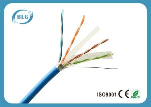Wholesale FTP Shielded Cat6 Internet Cable / Cable Ethernet Cat 6 0.57mm Conductor from china suppliers