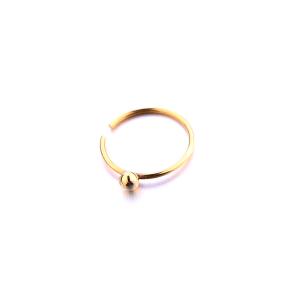 Wholesale Custom made fashion16 gauge nose rings with round ball for women from china suppliers