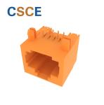 Plastic Housing RJ45 Modular Jack , 10 / 100 Megabit RJ45 Through Connector