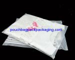 Matte slide zip garment bag, printed slide zipper clothes pouch