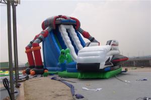 Wholesale Castle Style Bounce House Water Slide Combo Rentals , Double Lane Water Slide from china suppliers