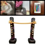 LC Backyard Games Indoor Holiday Fun Luminous Halloween Decor Inflatable Limbo