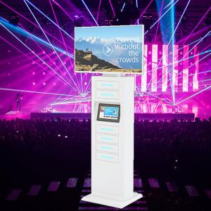Wholesale Quick Charge Support Self Service Kiosk Cell Phone Charging Stations With 43 Big Screen For Advertising from china suppliers
