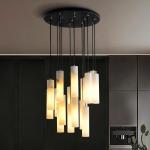 AC265V Contemporary Kitchen Modern Decorative Lamps Natural Marble Alabaster