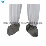 Anti-Slip Grey Bootcover Disposable Coverall for Male Workers in Stress