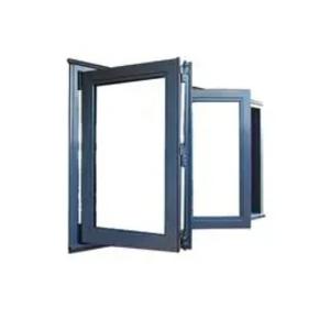 Custom Design Thermal Break Aluminum Bi Folding Glass Windows with Double Glazed