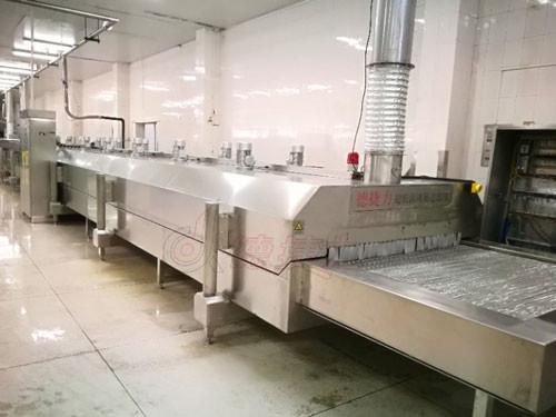 800KG/Hour 1000kgs/Hour Liquid Nitrogen Tunnel Freezer Quick Freezing Machine