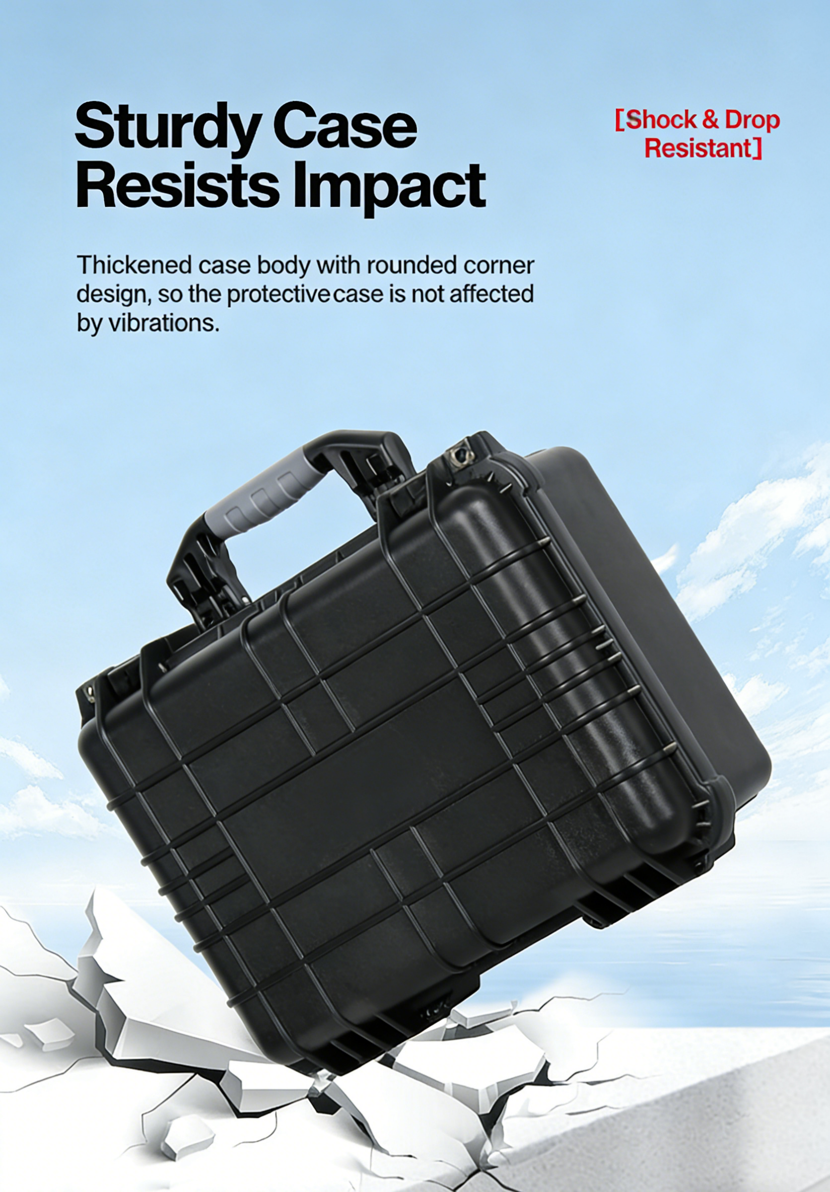Professional Instrument Protective Case, All-Round Safety Protection, Portable Waterproof And Shockproof Toolbox