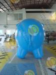6m Cute Custom Shaped Balloons , 0.18mm Pink PVC Inflatable Helium Balloon