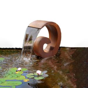 Wholesale Create Oasis Rusty Corten Steel Water Feature For Garden Decoration from china suppliers