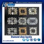 Diamond Decorative Shoe Making Accessories Buckles PE Material Multicolor