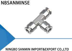 Wholesale SSE Tee Air Hose Quick Coupler Pneumatic Pipe Fitting Excellent Acid Resistant from china suppliers