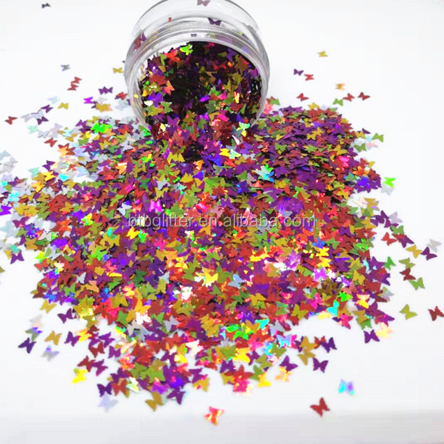 Add a Touch of Glam to Your Nails with Multi Colors Butterfly Glitter Mix Other Holiday Supplies