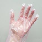 Eco Friendly Disposable Transparent Plastic PE Gloves Anti Fouling