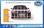 Heavy Duty Automatic Boom Barrier RS485 24VDC Brushless Motor With Two Fence