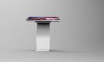 Indoor Capacitive Touch Screen Kiosk TFT Metal Case Toughened Glass Material