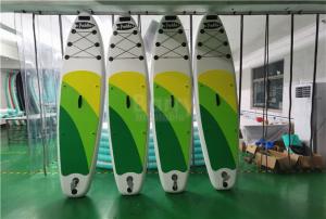 Wholesale Customized Green And Yellow Inflatable SUP Board Stand Up Paddleboard from china suppliers