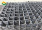 Square 50mm Galvanised Weld Mesh Fence Panels , 12 Gauge Welded Wire Fence