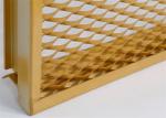With Frame Yellow Color Expanded Metal Mesh For Decoration Project
